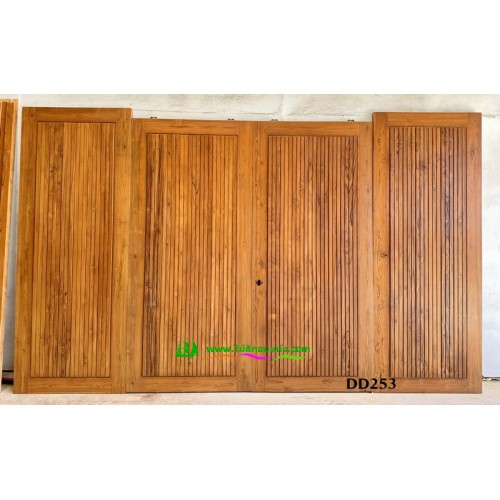 ประตูไม้สักบานคู่ รหัส DD253